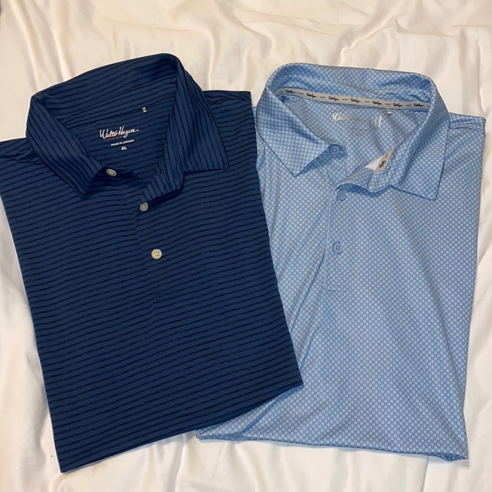 2 Walter Hagen great condition polos - blue